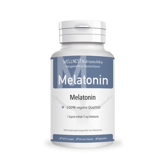 120 vegane Kapseln Melatonin 5 mg