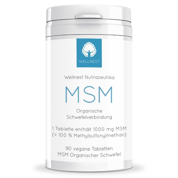 90 vegane Tabletten MSM 1000 mg (Organischer Schwefel)