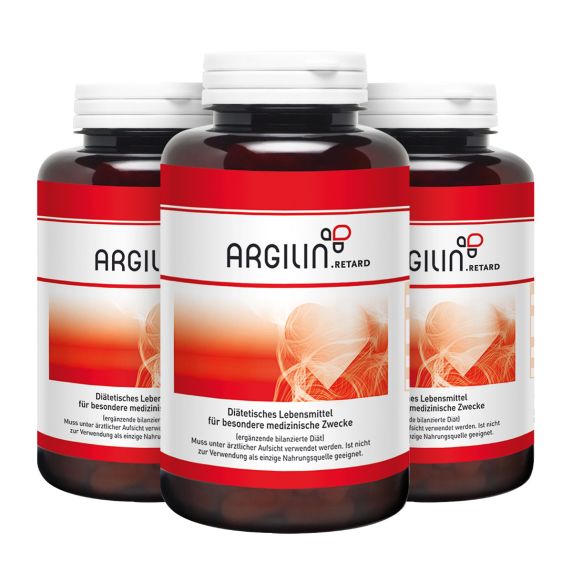 3 x 300 vegane Kapseln ARGILIN.retard (Arginin + Citrullin)