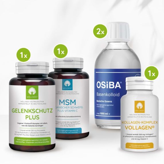 vegane Gelenk-Nährstoffe, MSM, Osiba und Kollagen: Vitalkur Paket