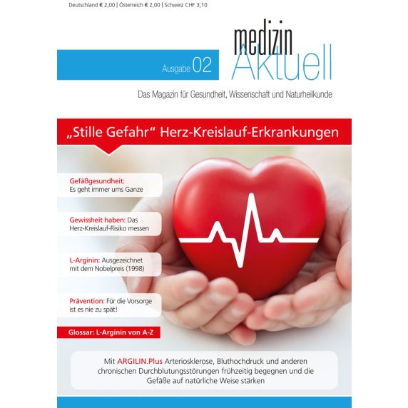 Cover "Medizin aktuell", Ausgabe 2: „Stille Gefahr“ Herz-Kreislauf-Erkrankungen