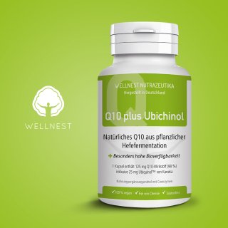 Für mehr Energie und zum Schutz vor oxidativem Stress: Q10 Ubichinol plus NADH (120 vegane Kapseln)