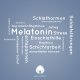 Keywordwolke Wellnest Melatonin 5 mg